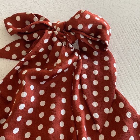 ⬇️ PRICE DROP ⬇️ NWT - Sheike Wonderland Polka Dot One Sleeve Blouse - Picture 2 of 8